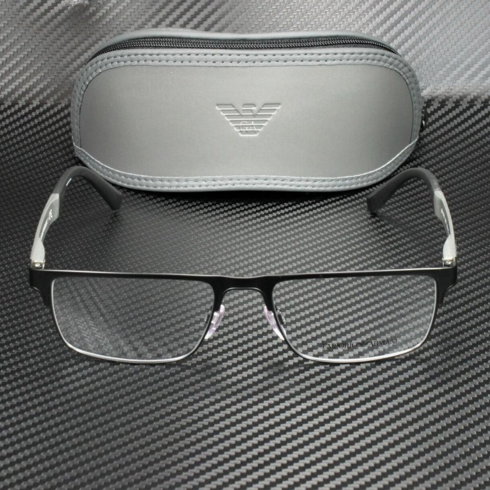 Emporio Armani Men's Matte Black Eyeglasses! - Picture 2 of 4